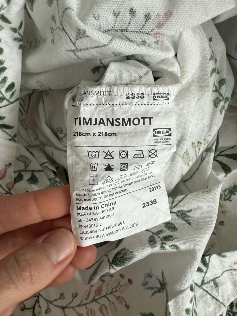 IKEA TIMJANSMOTT Bedding Set Full/Queen - Picture 8 of 8
